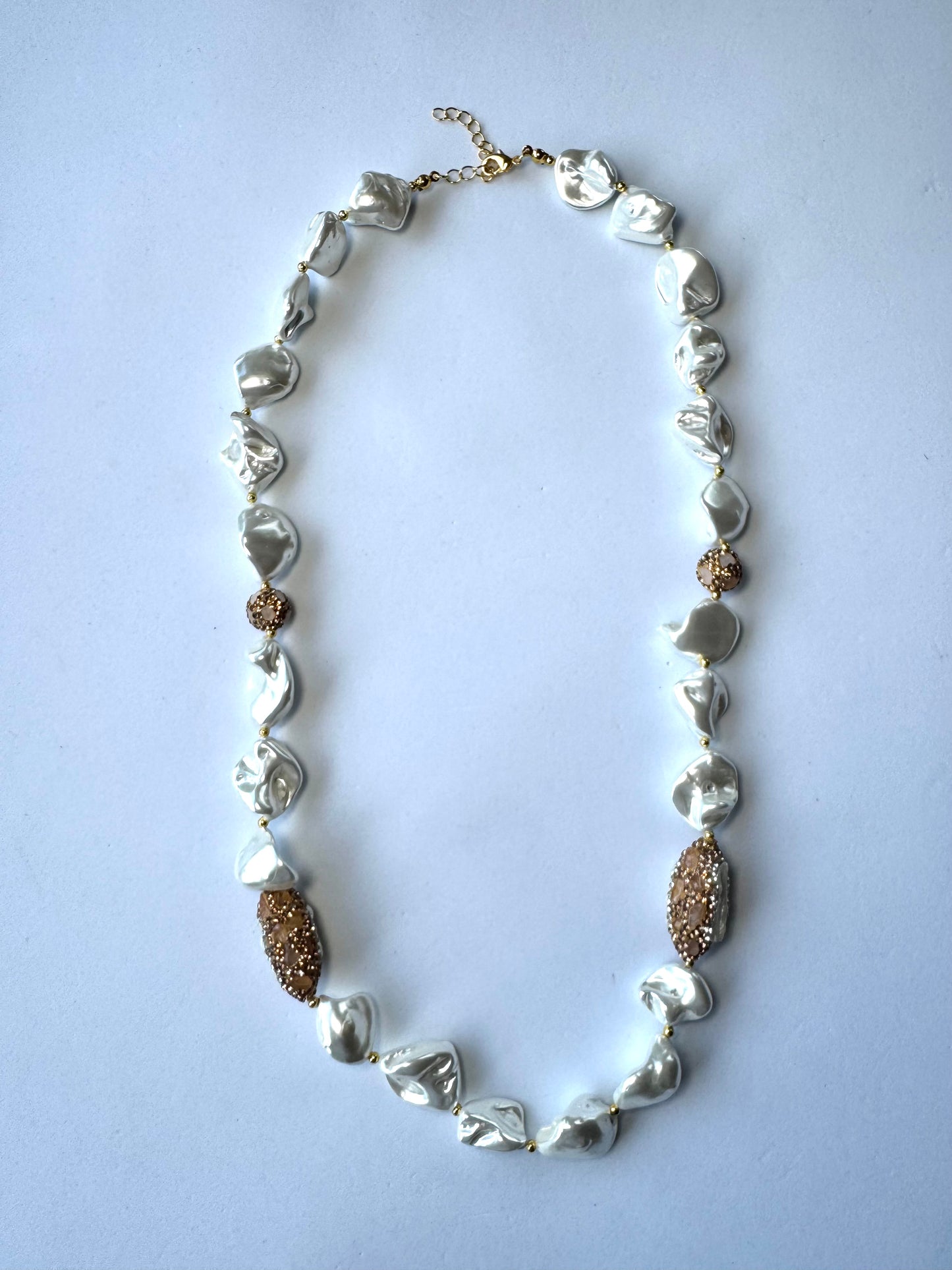 Collana Perle & Mix Rosa