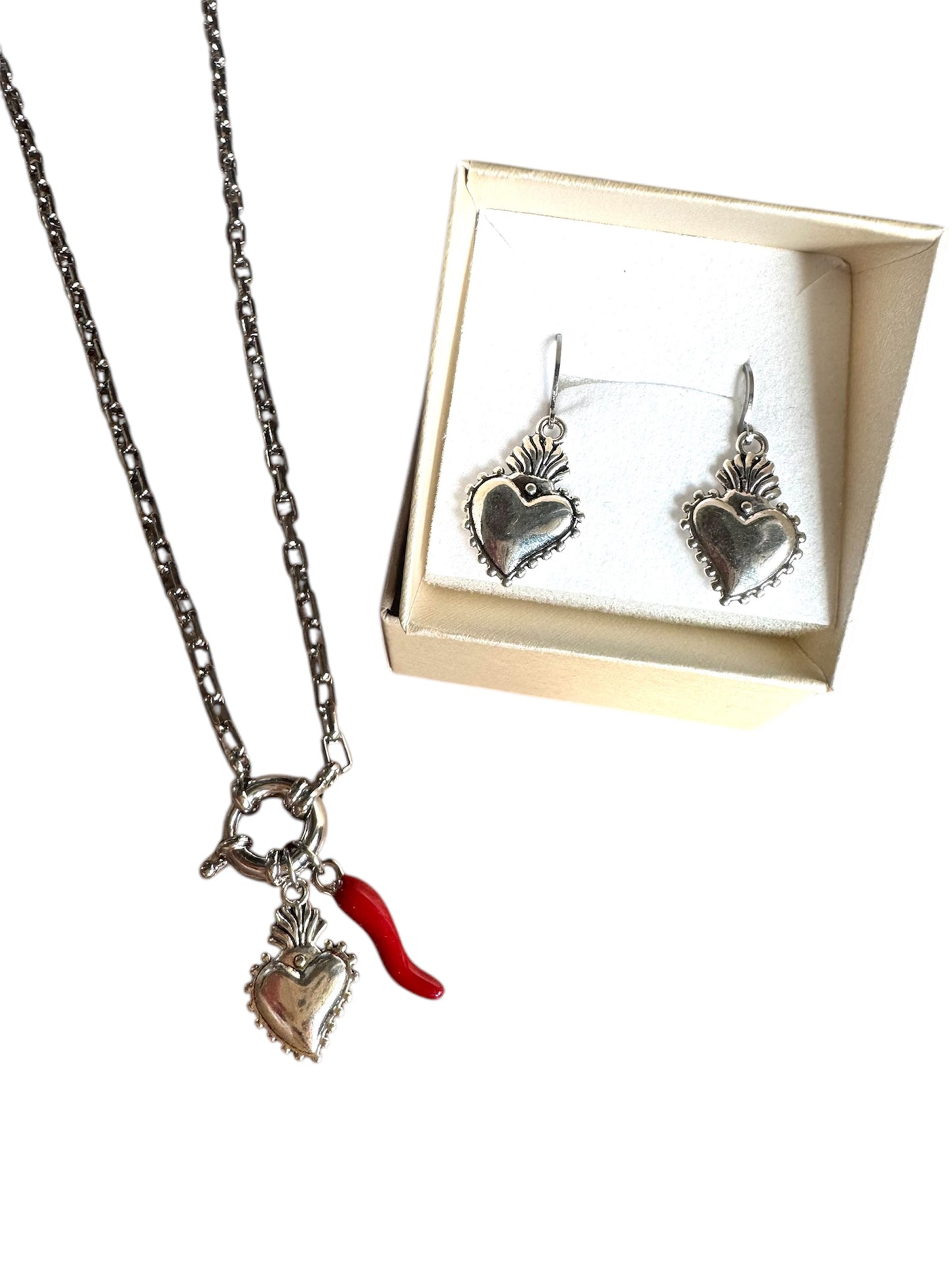 Collana Fortuna silver + orecchini