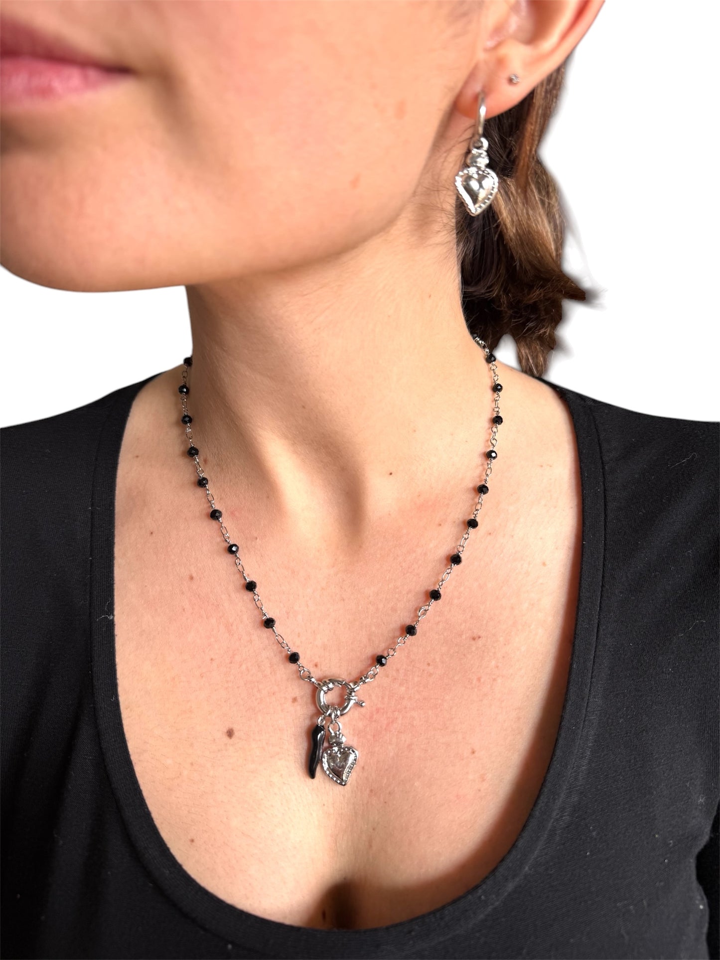 Collana Fortuna silver + orecchini