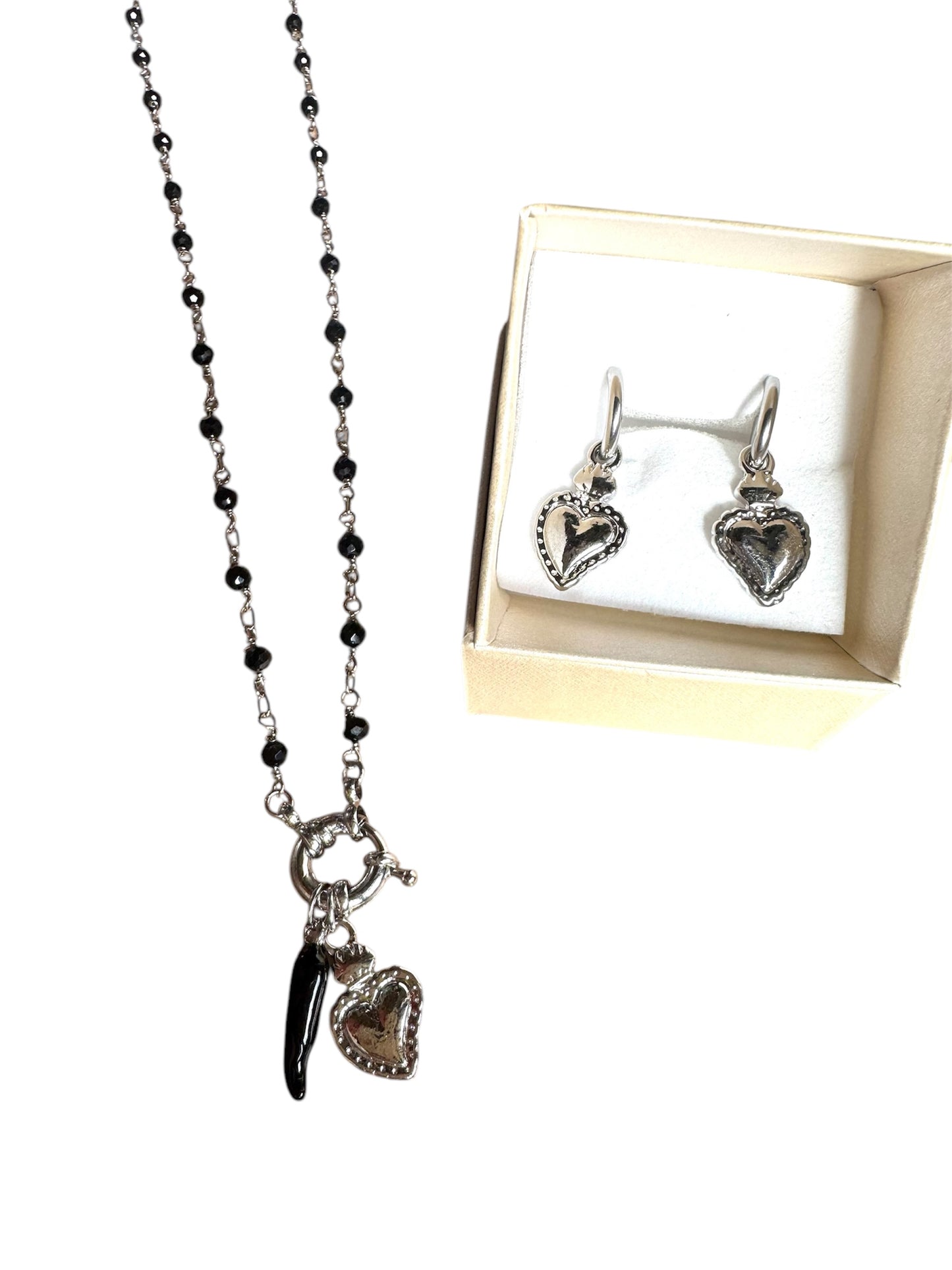 Collana Fortuna silver + orecchini