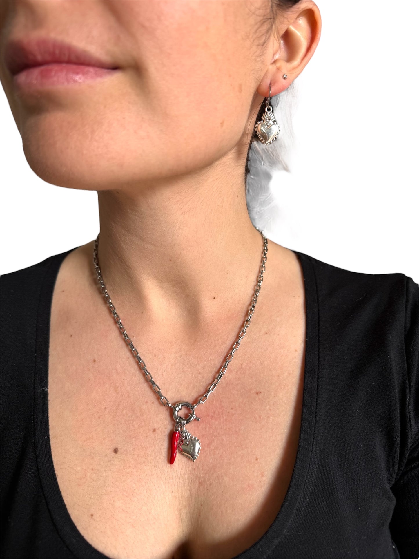 Collana Fortuna silver + orecchini