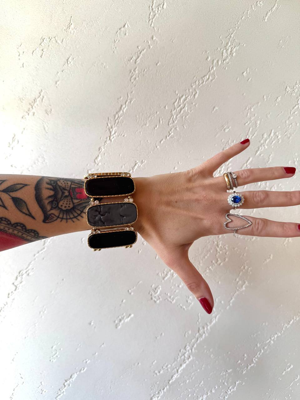 Bracciale Sunset – Bracciale Elasticizzato a Fascia con Elementi Geometrici