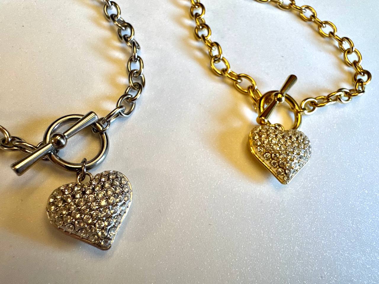 Bracciale e orecchini Cuore