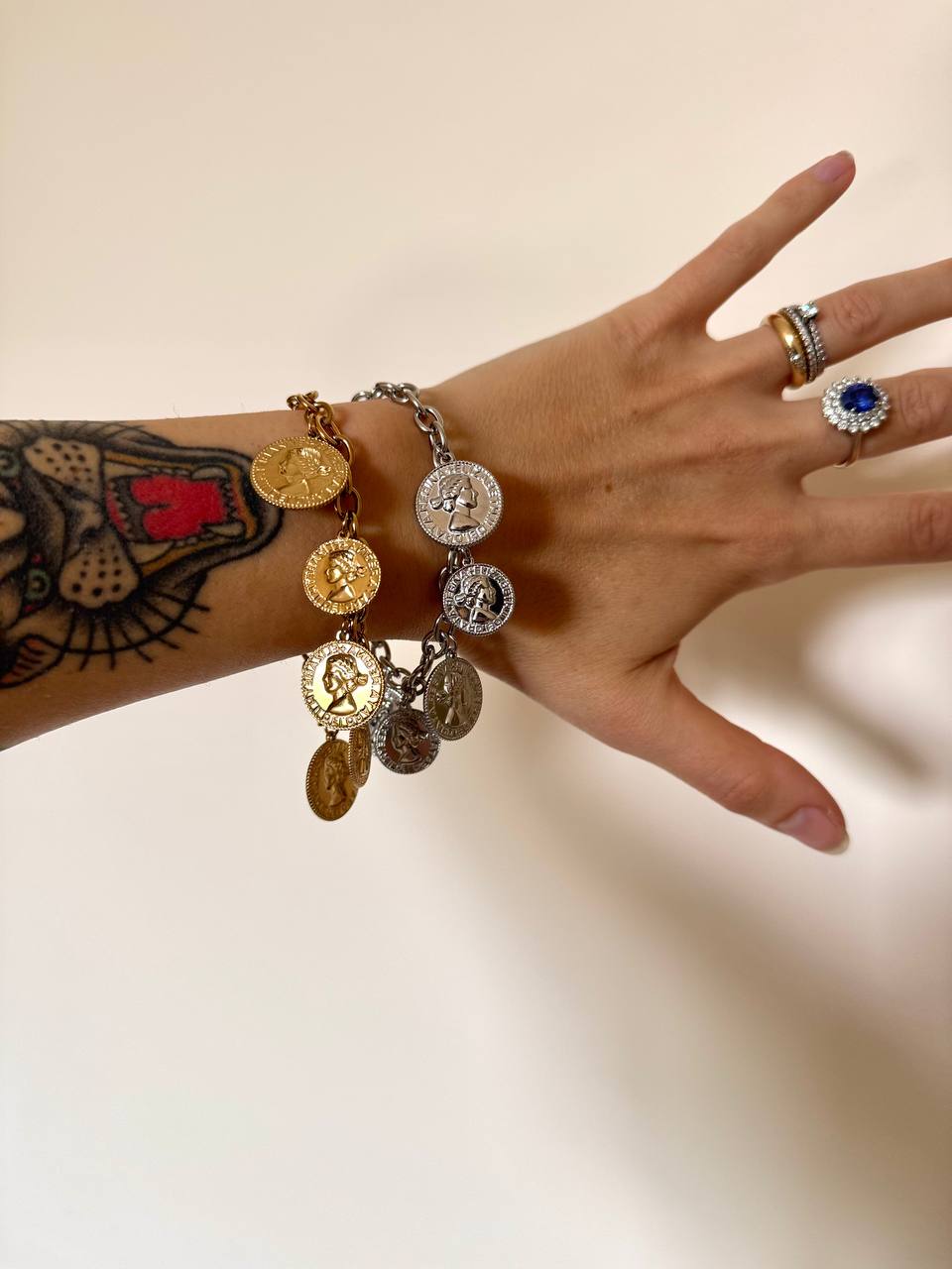 Bracciale Monete in acciaio