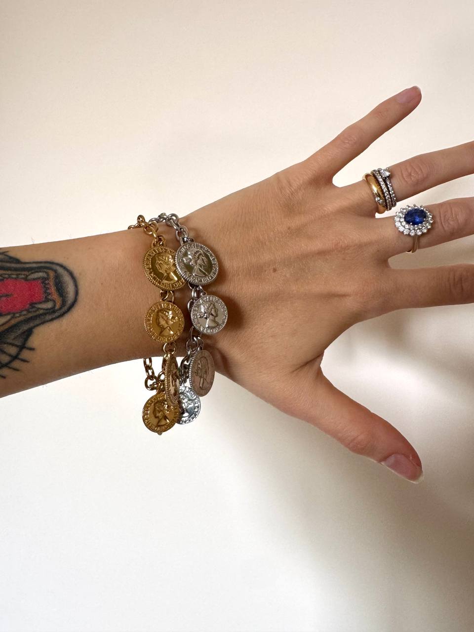 Bracciale Monete in acciaio