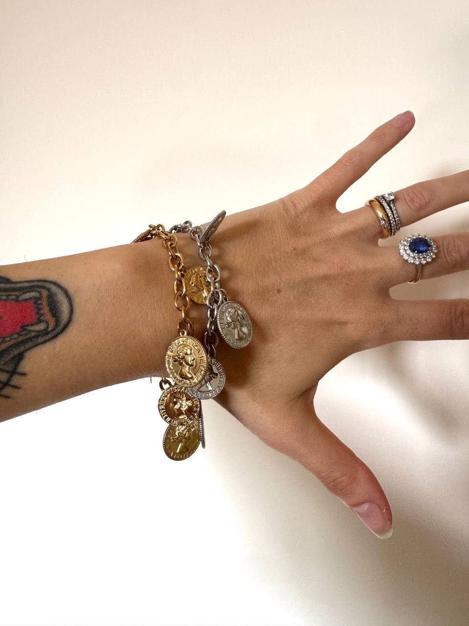 Bracciale Monete in acciaio