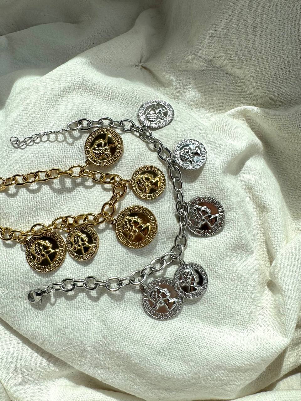 Bracciale Monete in acciaio