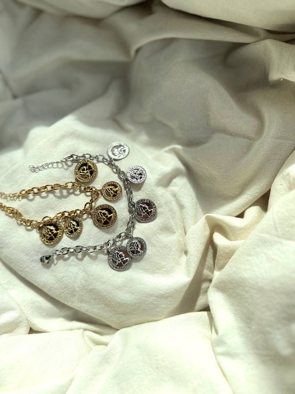 Bracciale Monete in acciaio