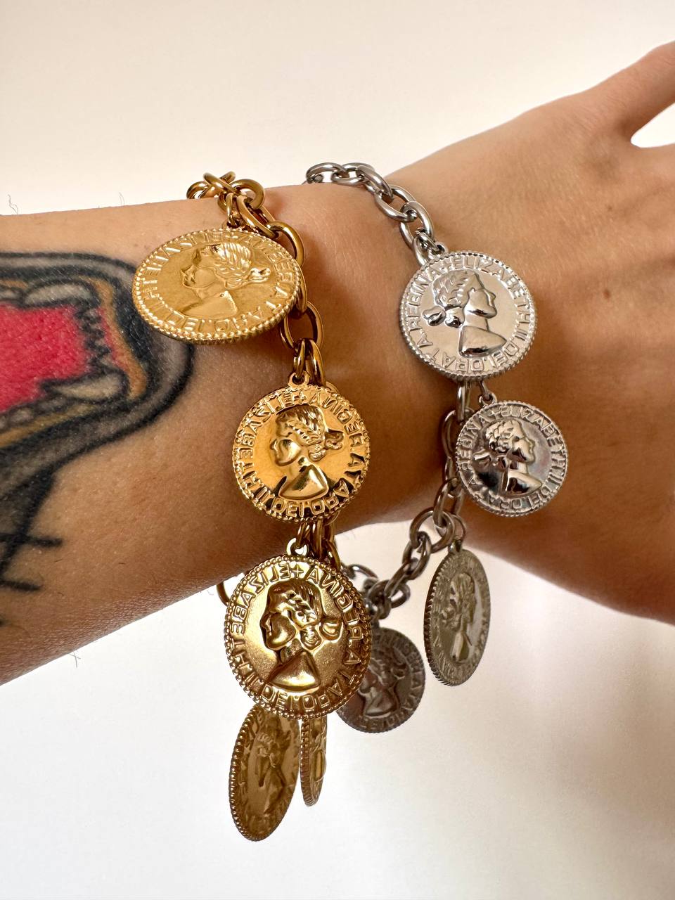 Bracciale Monete in acciaio