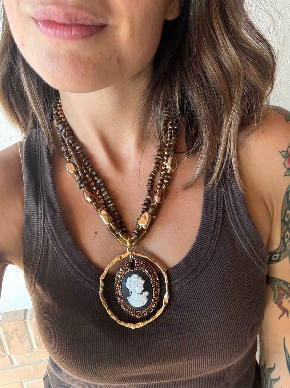 Collana Multifilo Vintage Style