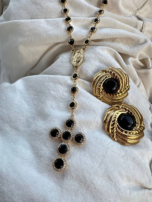 Collana Rosario in acciaio