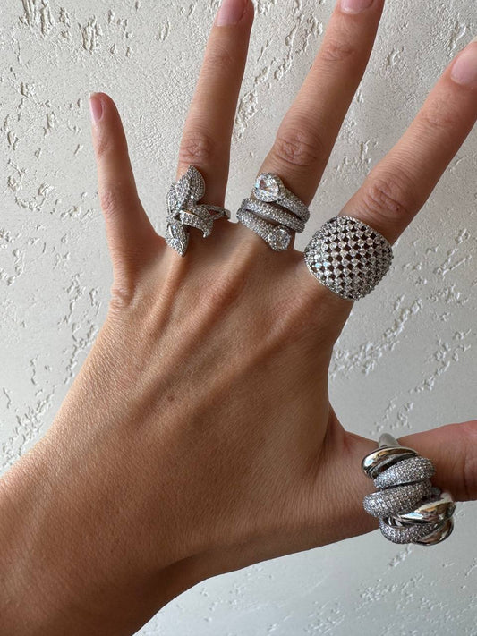 Maxi Anelli Argentati